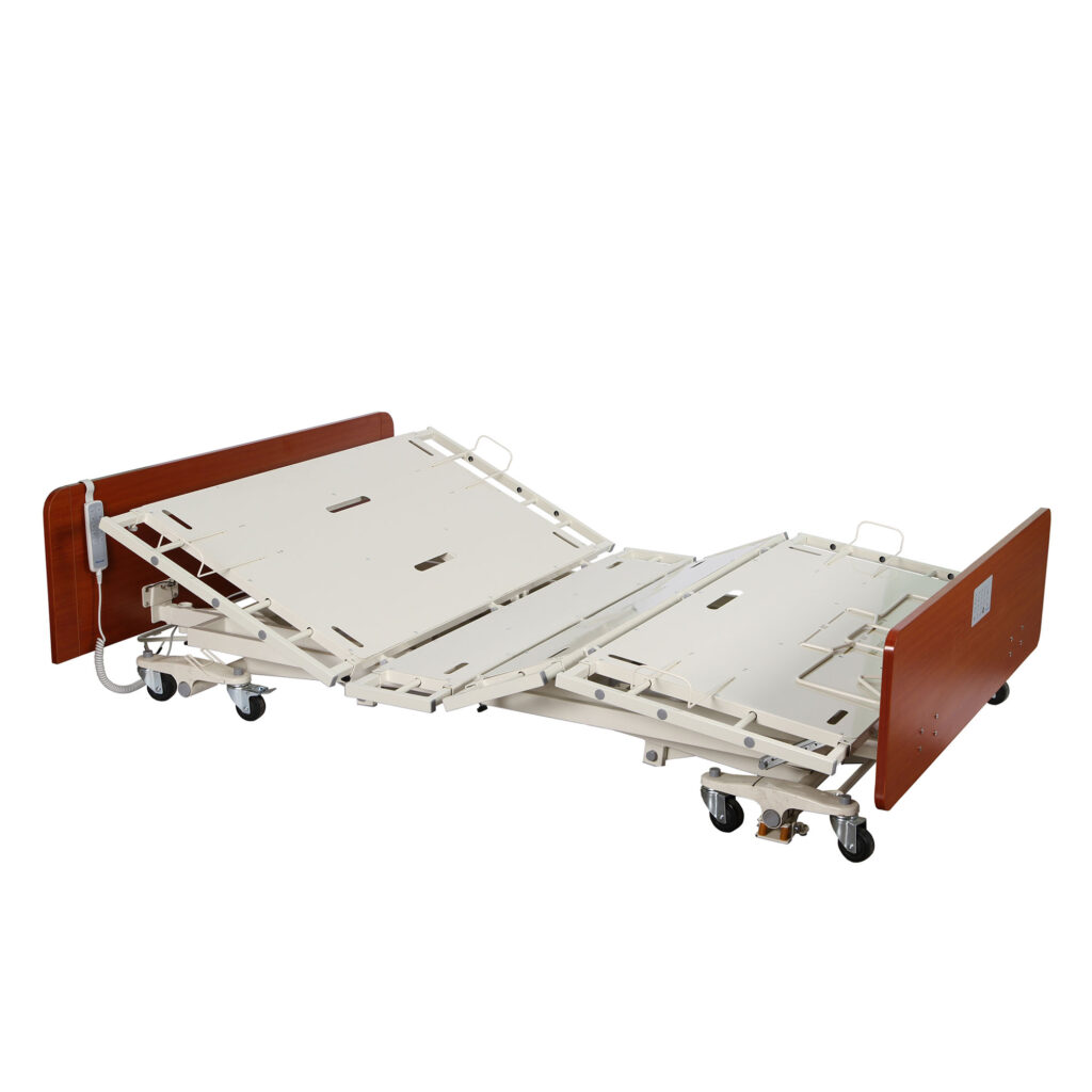 B359 Extra Wide bariatric hospital bed that sits low to the ground 